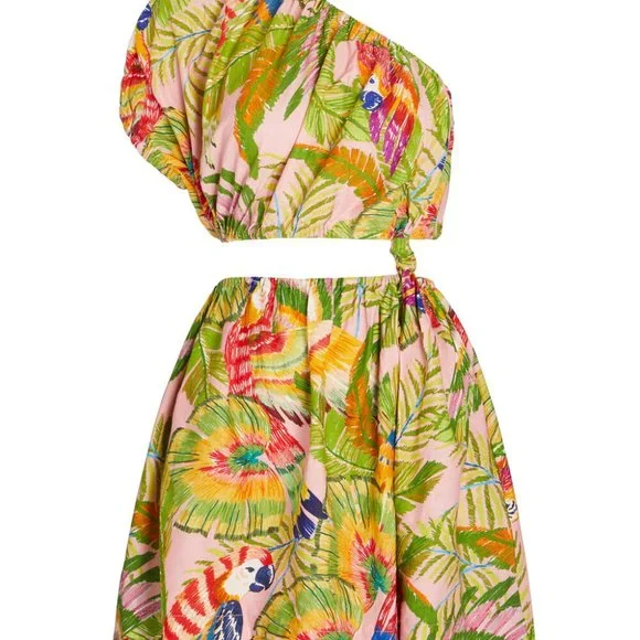 chinese dress ladies Off-White Macaw Elegance Romper  FARM Rio